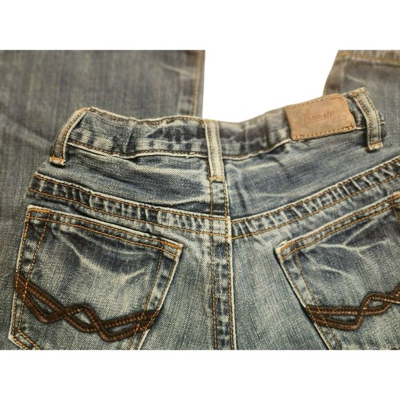 Urban Up Premium Jeans Bootcut Kids Size 8 Blue Denim Adjustable elastic button - Picture 6 of 7